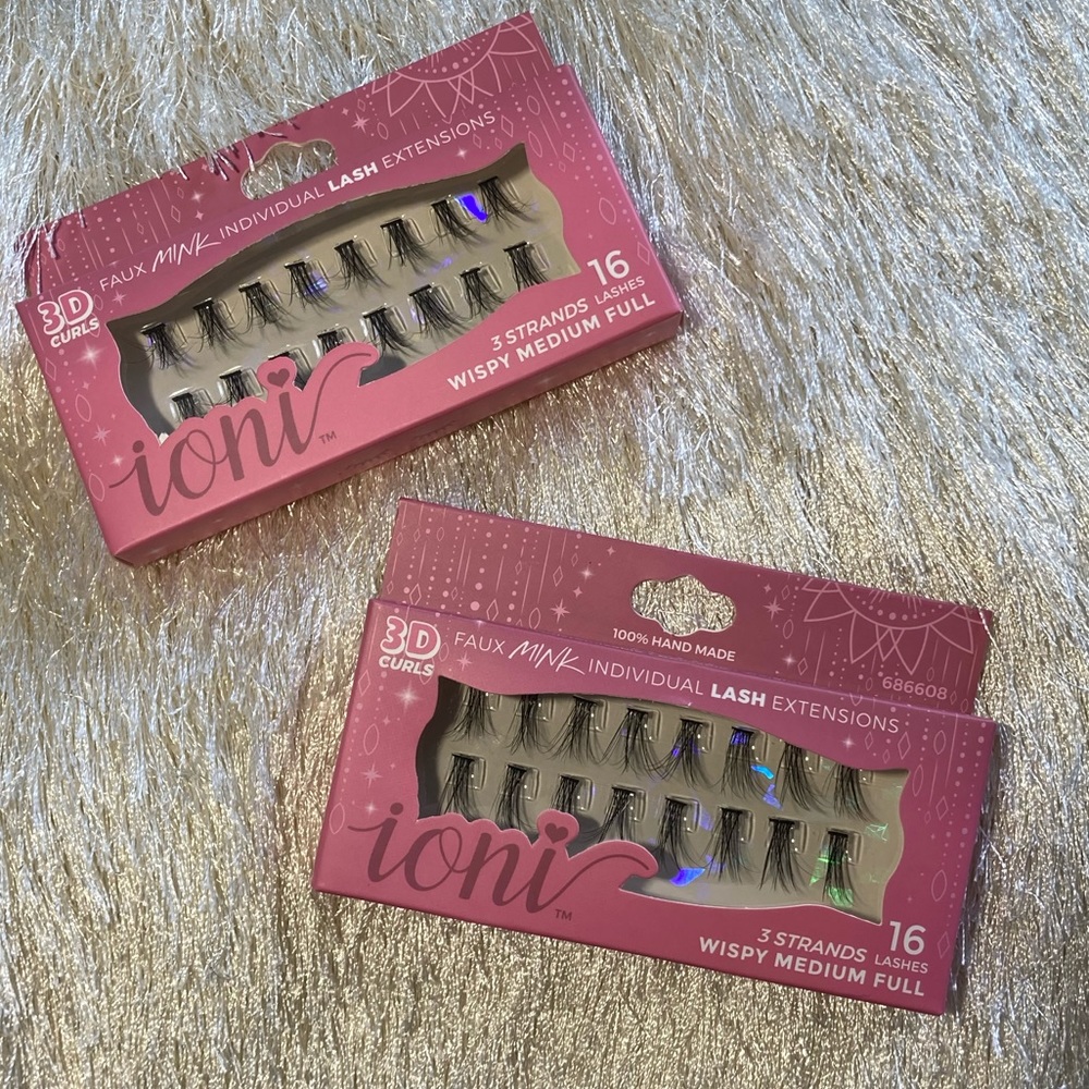 NRFB Bundle 2 Sets of Iconic Faux Mink Individual Lash Extensions 16ct x 2 (32)